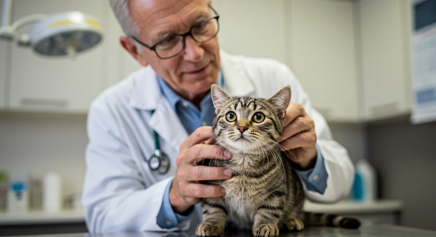 munchkin cat vet visit 2